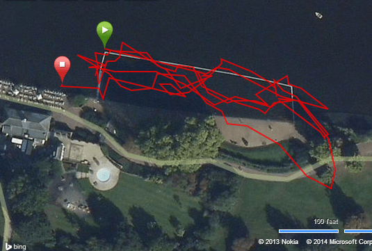 Garmin thinks I can swim on land. Ace skill