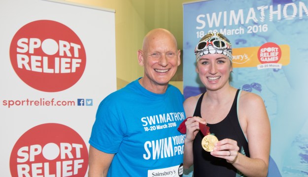 14/01/16 Sports Relief Swimathon with Olympic Gold Medal winner Duncan Goodhew, Journalist and bloggers visited the Ironmonger Gym, London, to learn new swimming techniques and encourage others to swim