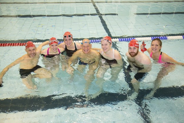 14/01/16 Sports Relief Swimathon with Olympic Gold Medal winner Duncan Goodhew, Journalist and bloggers visited the Ironmonger Gym, London, to learn new swimming techniques and encourage others to swim