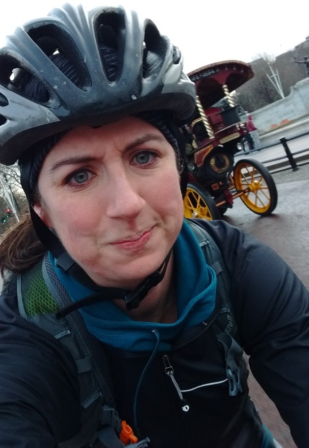 This horse drawn carriage totally cut me off! 